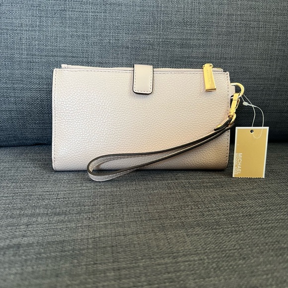 NWT MICHAEL KORS DOUBLE ZIP WRISTLET WALLET 8 IPHONE CASE - Picture 11 of 12